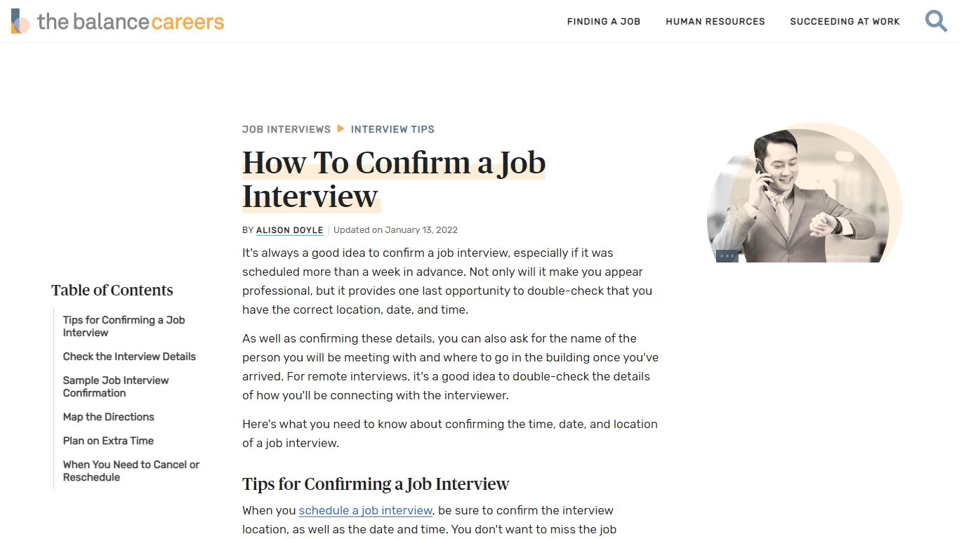 How To Confirm a Job Interview - The Balance Careers